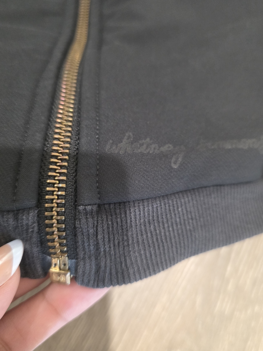 Gymshark x Whitney Simmons Reversible Oversized Bomber Jacket Black Medium - Picture 6 of 7